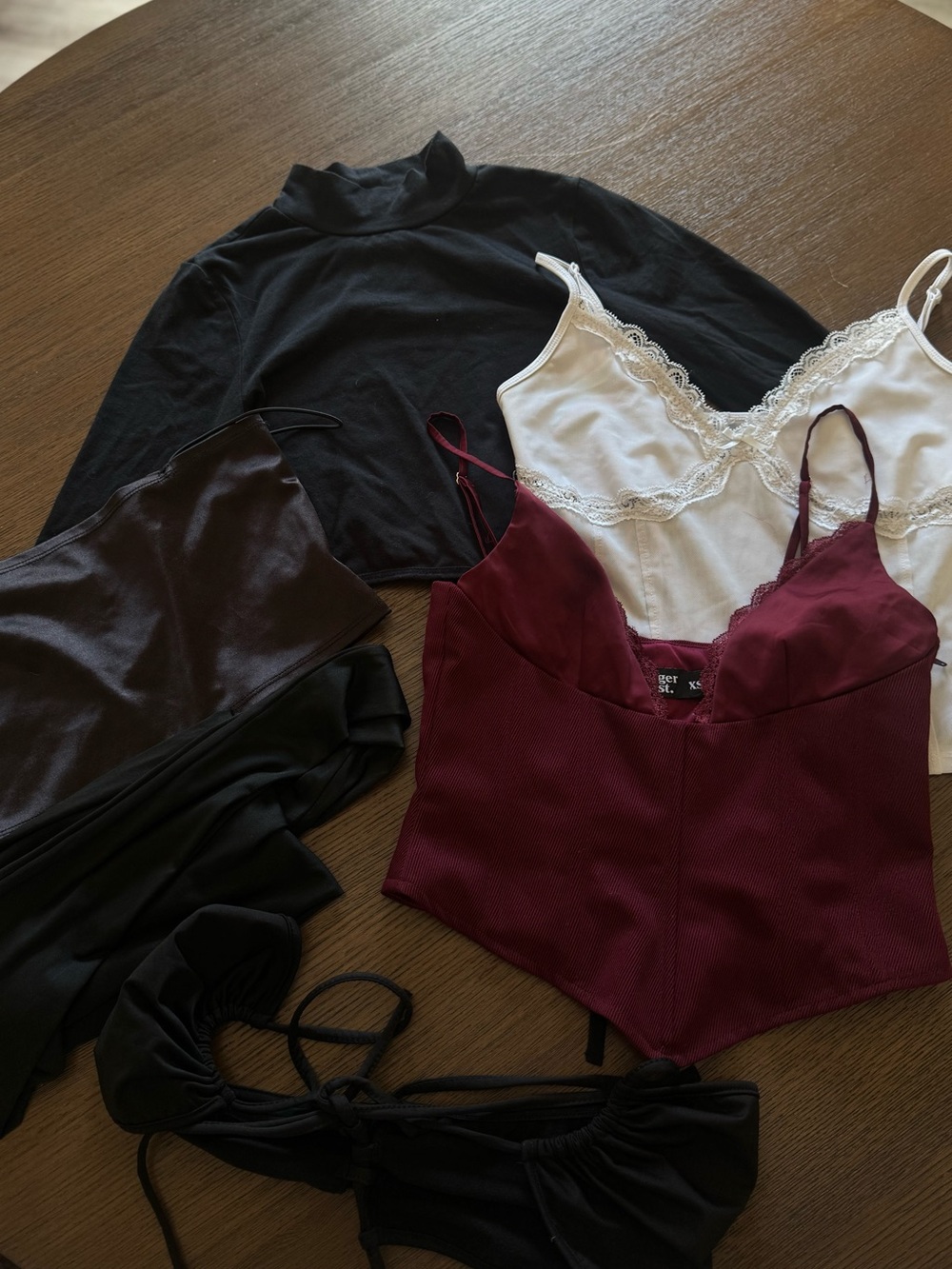 Going out bundle XS/S pieces | corset top, cami, lace, mixed styles